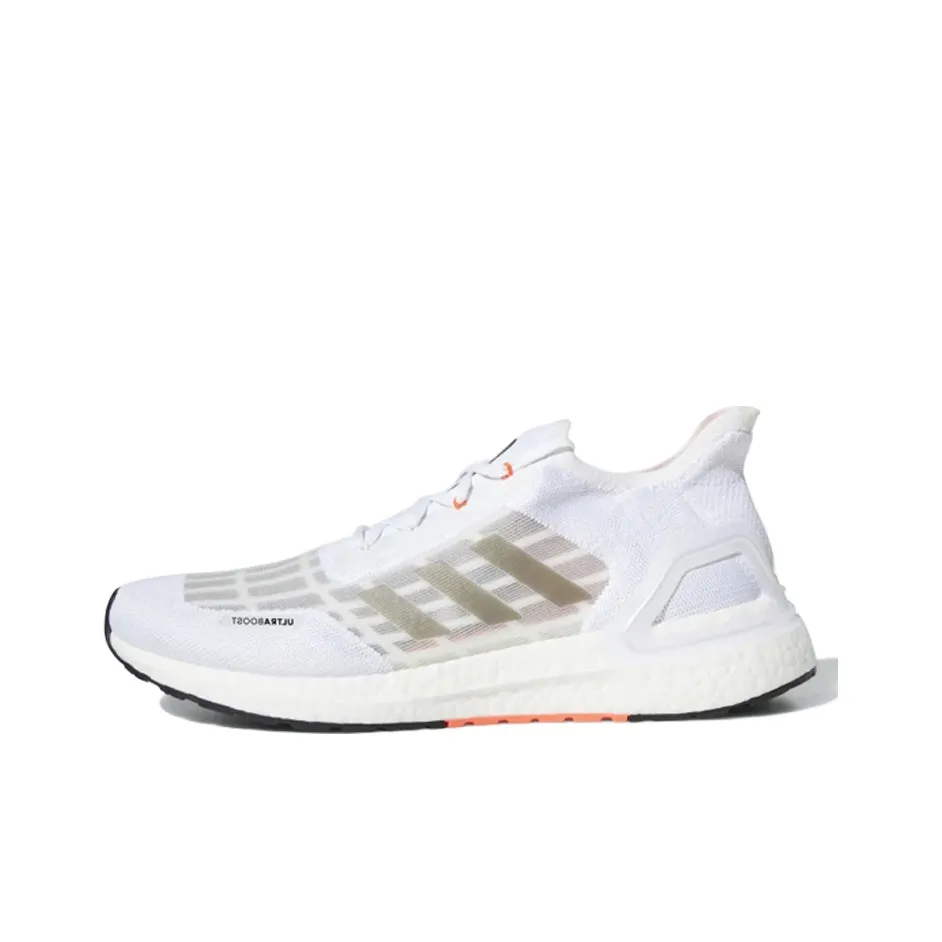 Adidas ULT Шок Абсорберы Противоскользящий Низкий Топ Марафон Беговые кроссовки Мужские Белый Коричневый Оранжевый