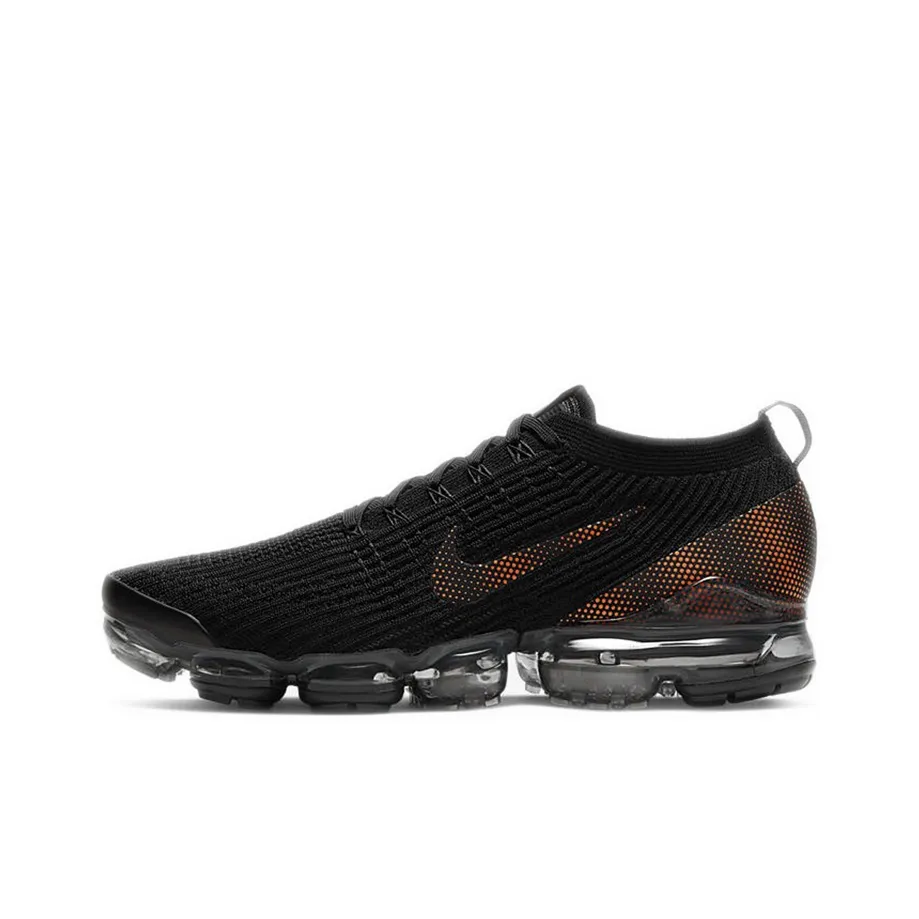 Nike Air VaporMax Flyknit 3 Black Total Orange Dark Smoke Grey