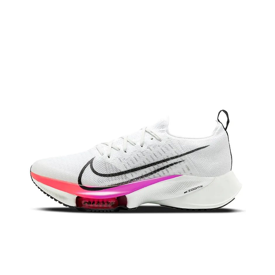 Nike Air Zoom Tempo Next% Low Топ Воздух Zoom React Повседневные Беговые кроссовки Унисекс Белый радужный