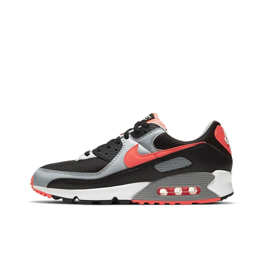 Nike Air Max 90 Black Radiant Red Wolf Grey
