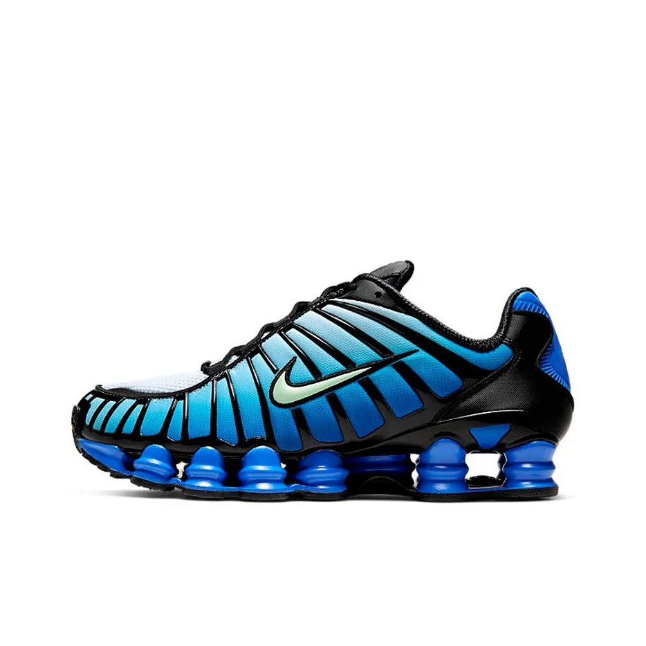 Nike Shox TL Series Running Shoes Men Low Top White Blue
