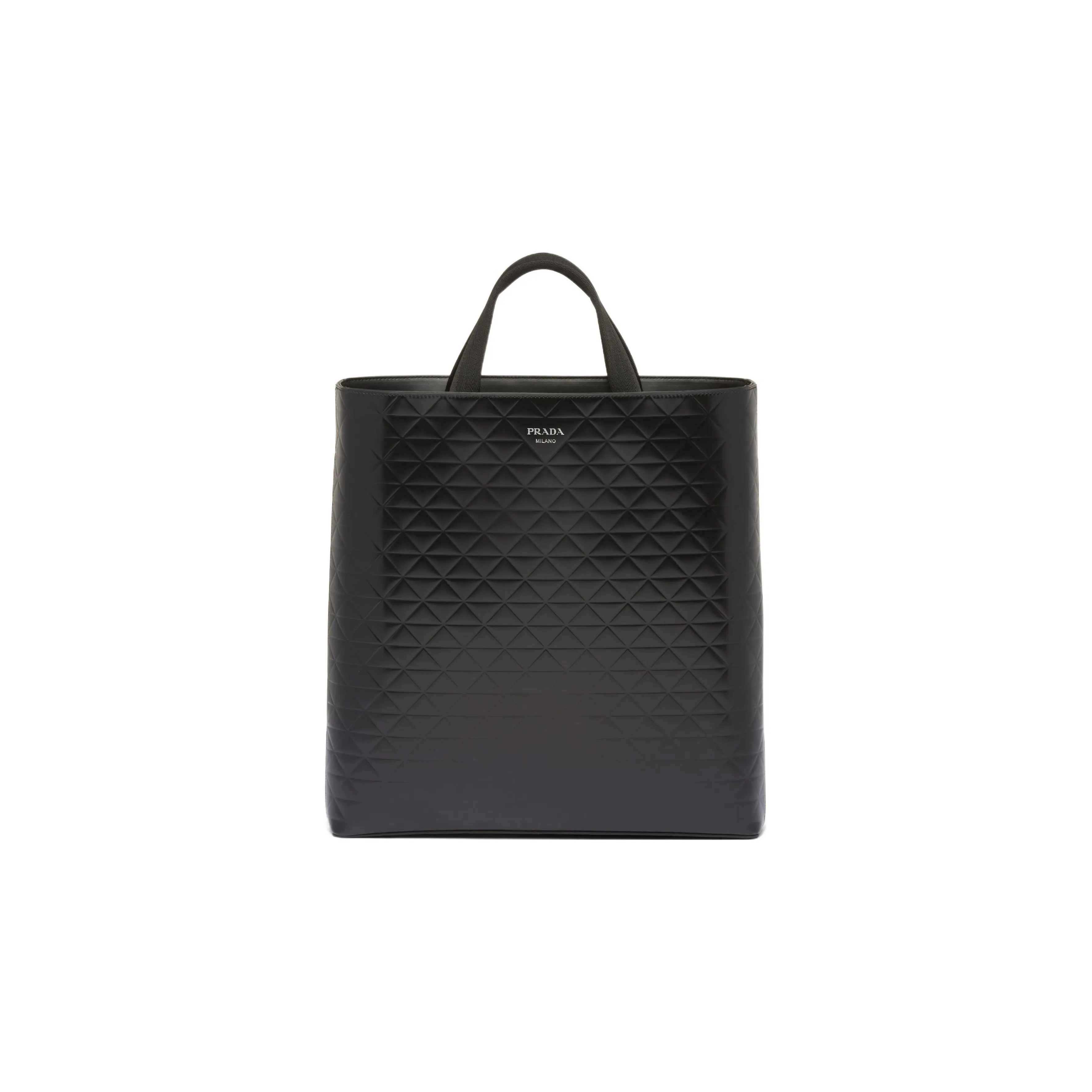 PRADA Leather Tote Bag, Shopping Bag, Handbag Regular Men's Black