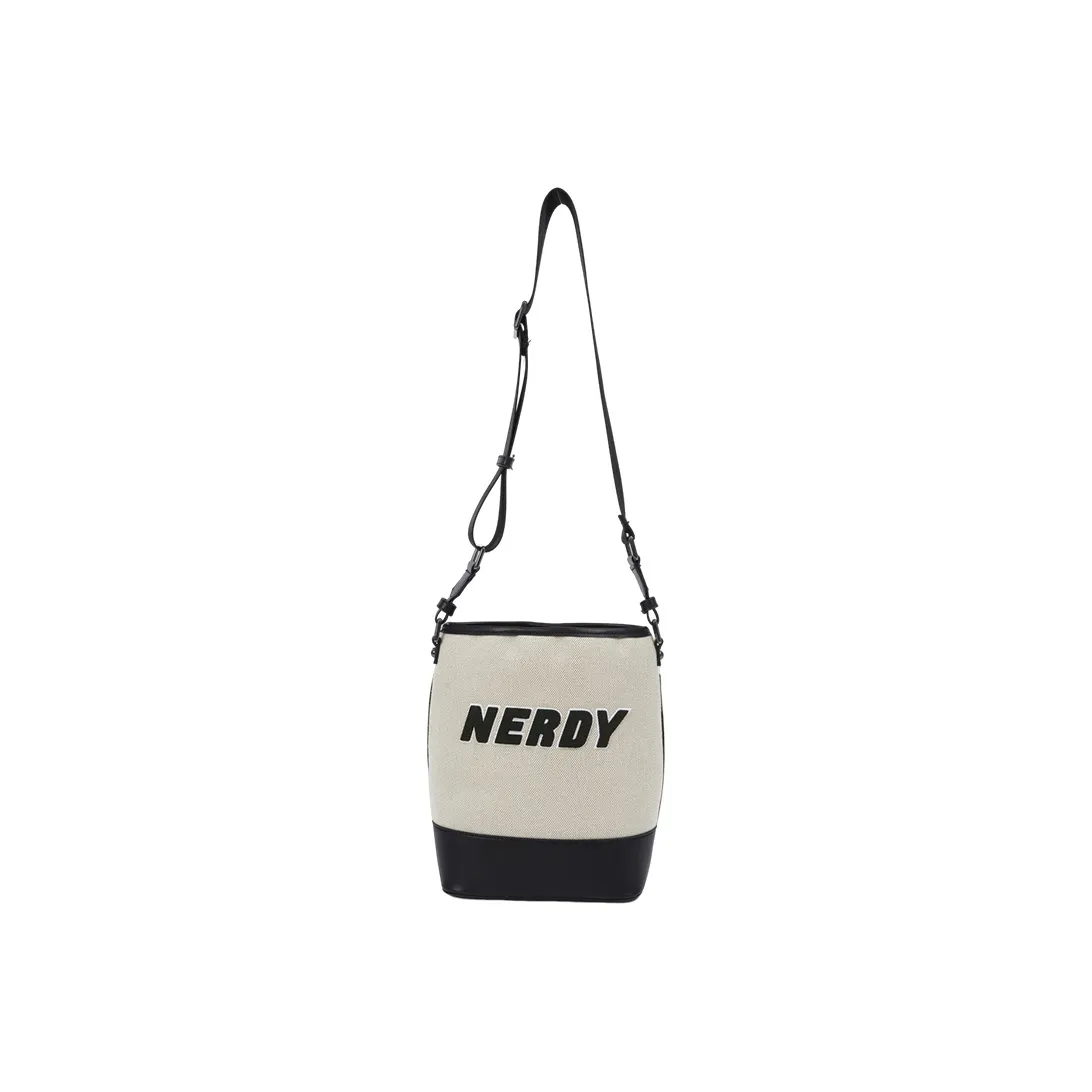 NERDY Fabric Bucket Bag Shoulder Bag Women's Light Brown