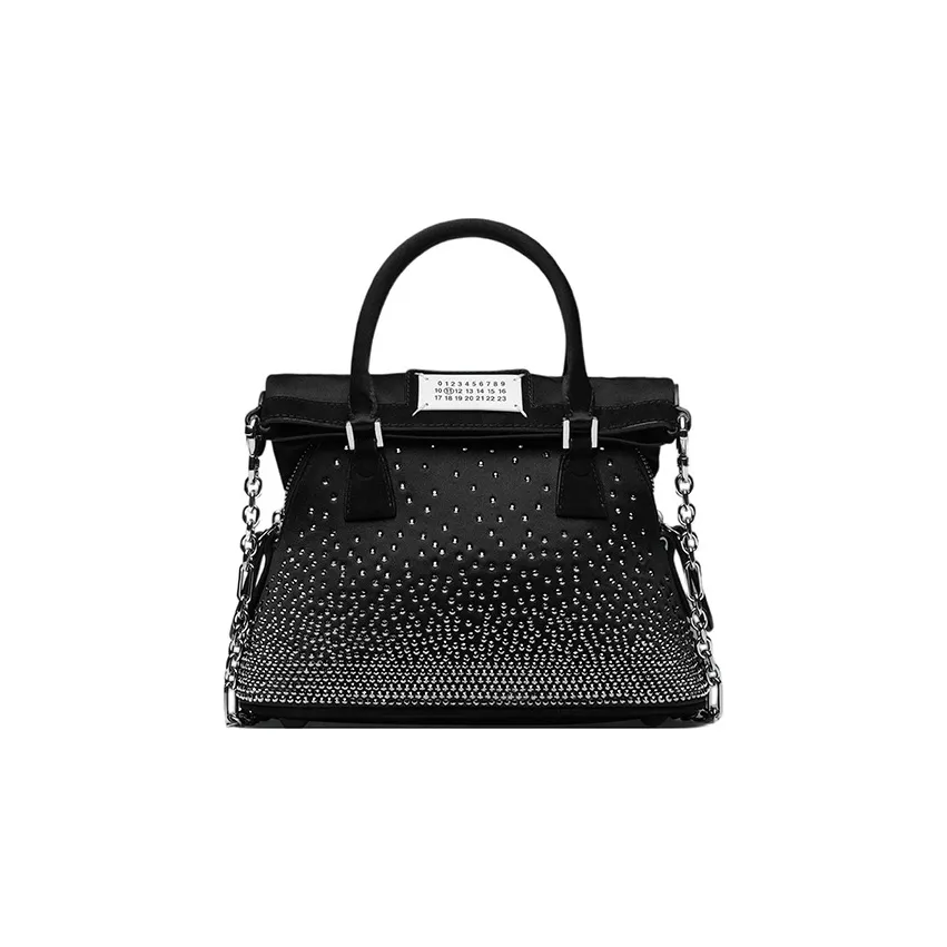Maison Margiela Cow Leather Shoulder Bag, Crossbody Bag, Handbag Regular Women's Black