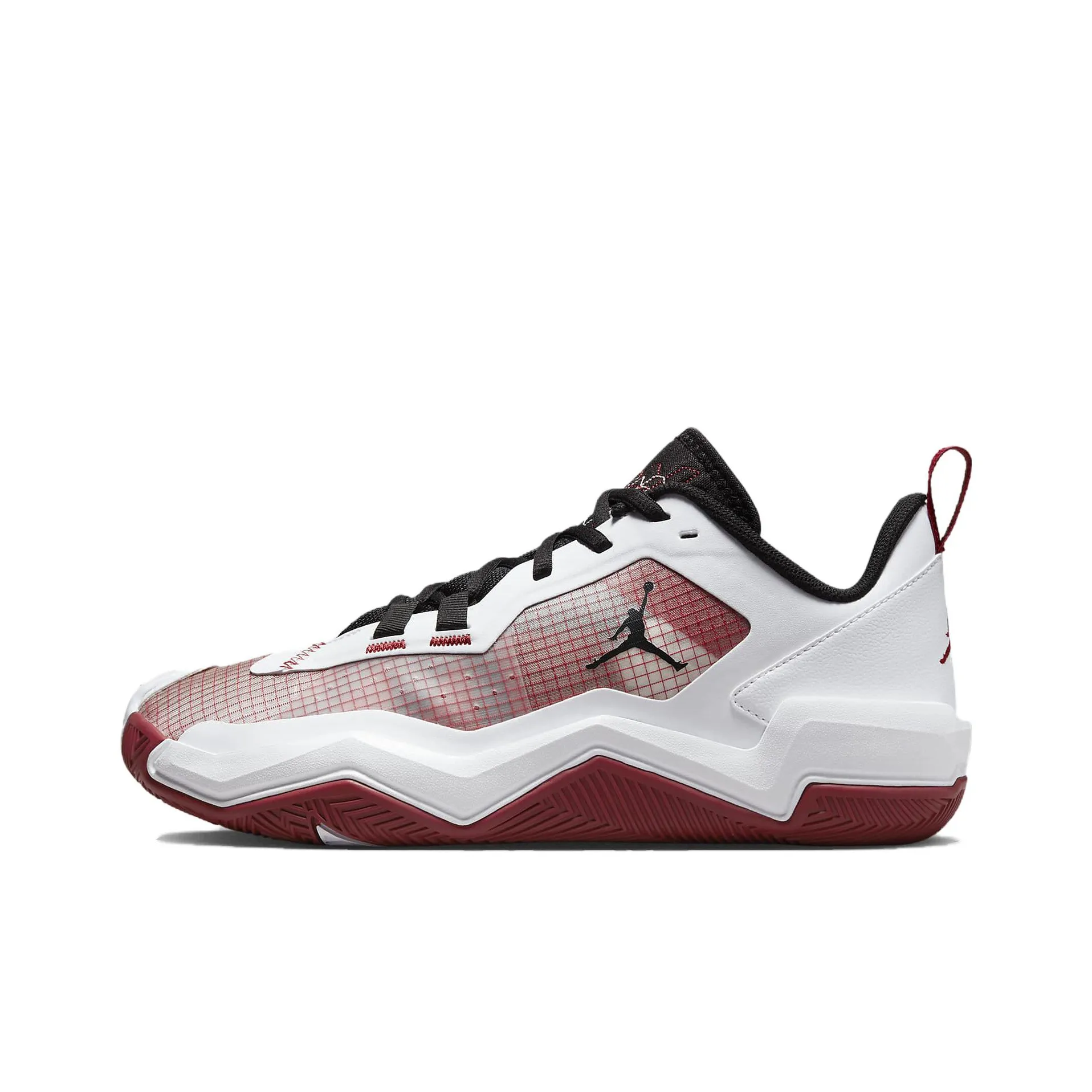 Jordan One Take 4 Westbrook Устойчивый к истиранию Дышащие Низкие Баскетбольные кроссовки Мужские Белый Красный