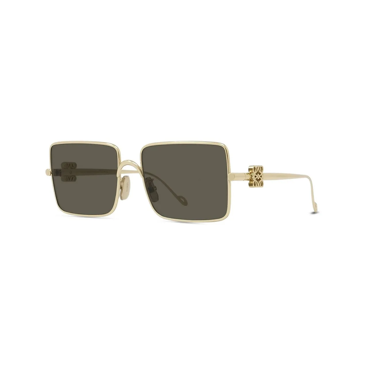 LOEWE Metal Square Sunglasses Women's Gold