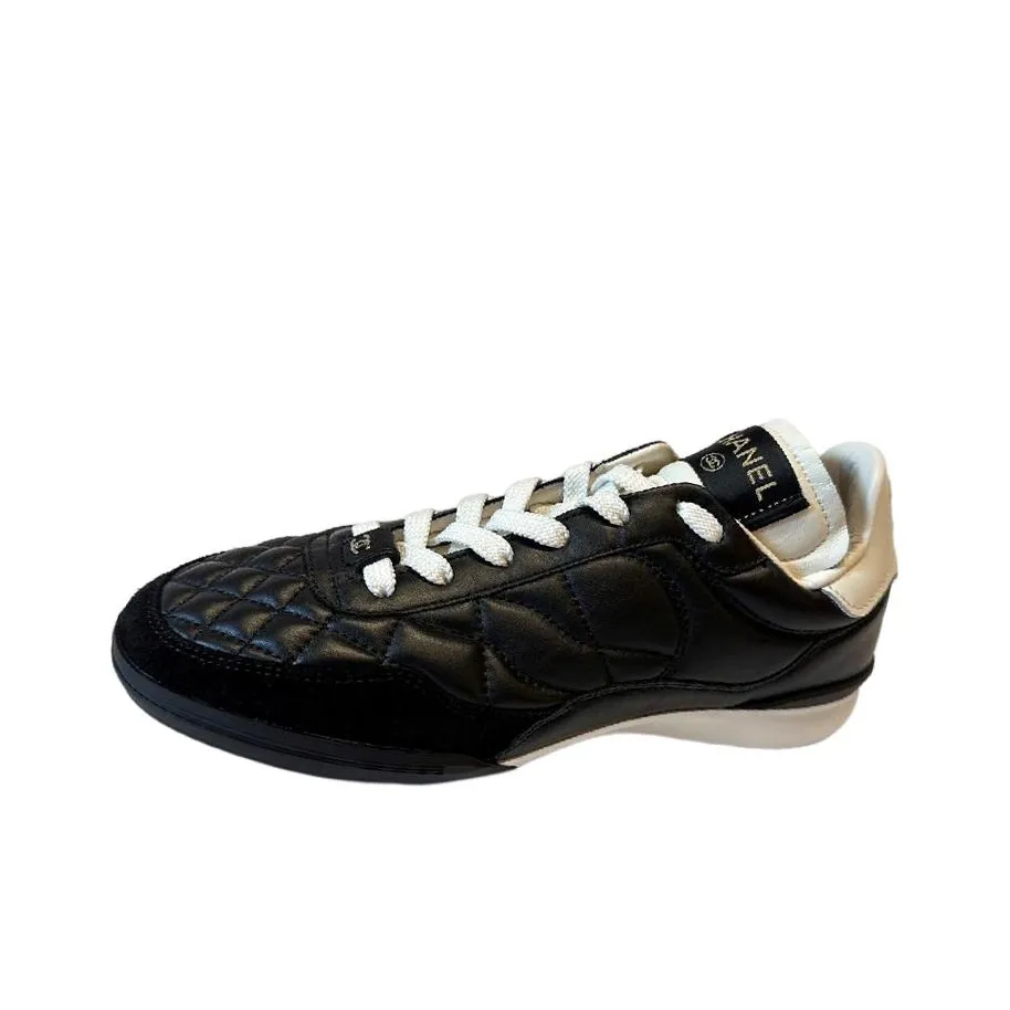 CHANEL Slip Resistant Low Top Casual Shoes Men's Black