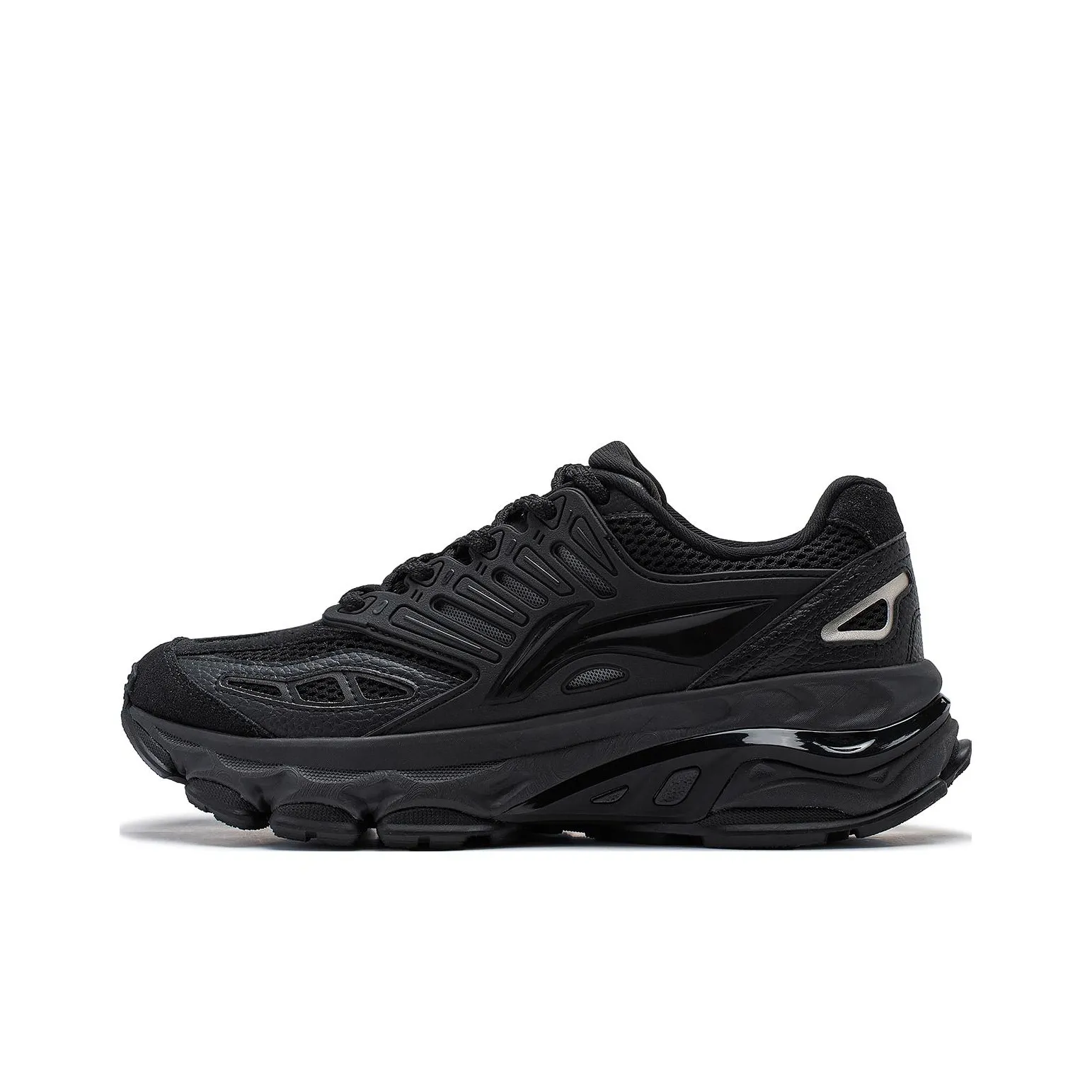 LiNing Twenty Mountains Cushioned Wear-Resistant Slip-Resistant Low-Top Casual Shoes Men's Phantom Black
