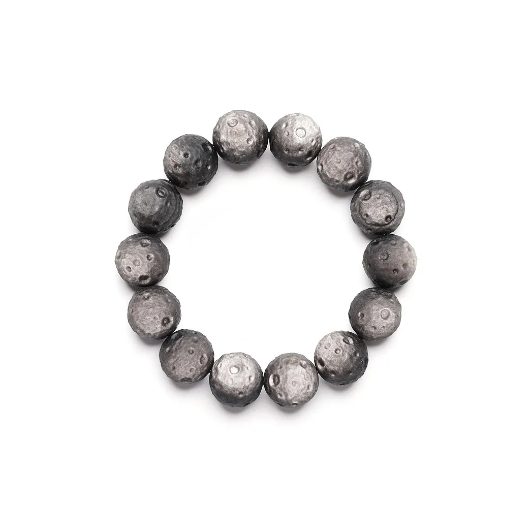 Love Link Silver Sheen Obsidian Bracelets Men's