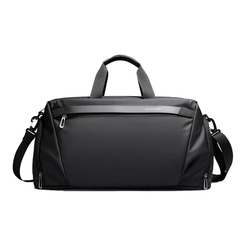 MARK RYDEN Polyamide Business Travel Bag Portable Luggage Bag Gym Bag Medium Size Men's Black/Gray