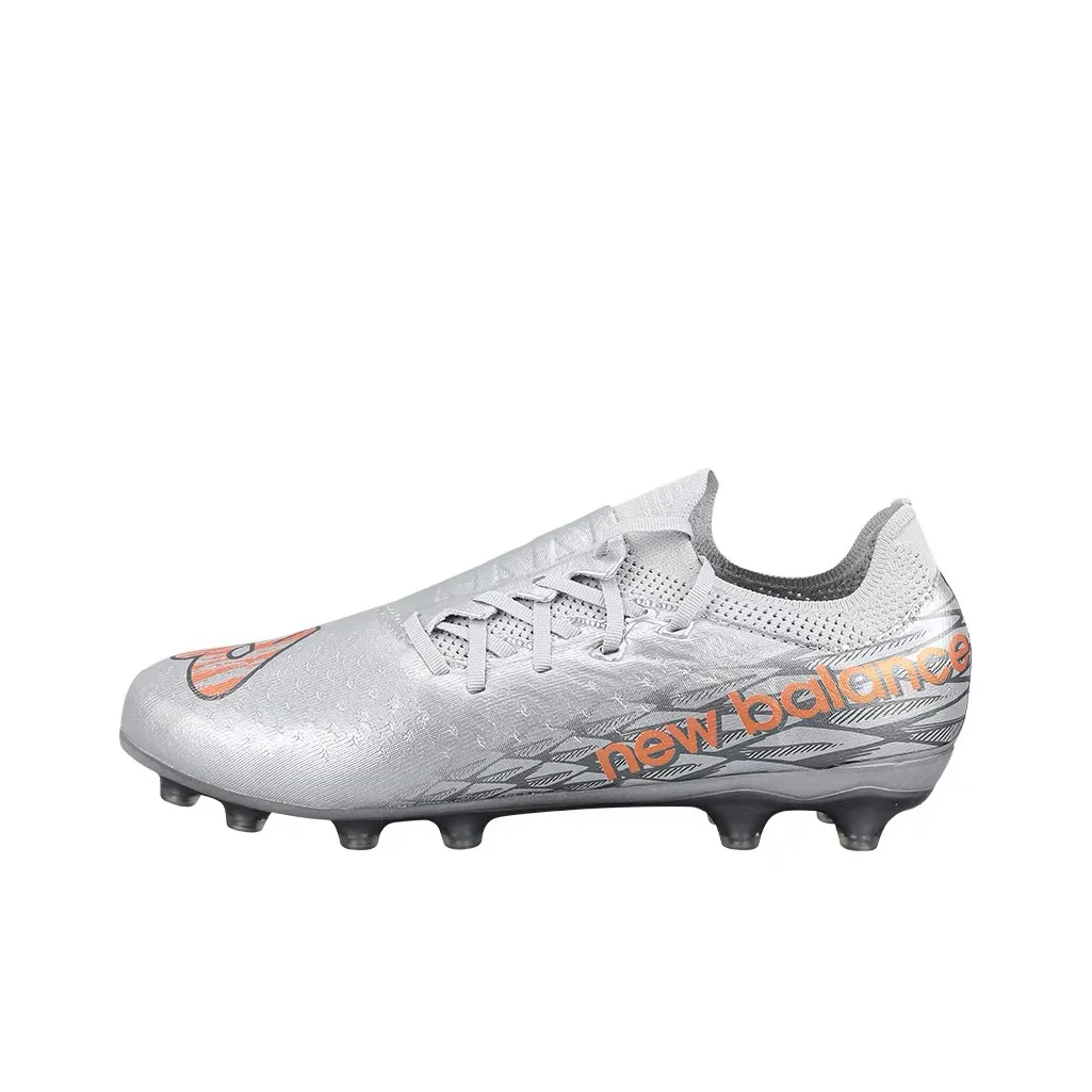 New Balance совместный бренд Furon v7 AG Искусственная трава Искусственные шипы Футбольные бутсы Мужской Серебряный