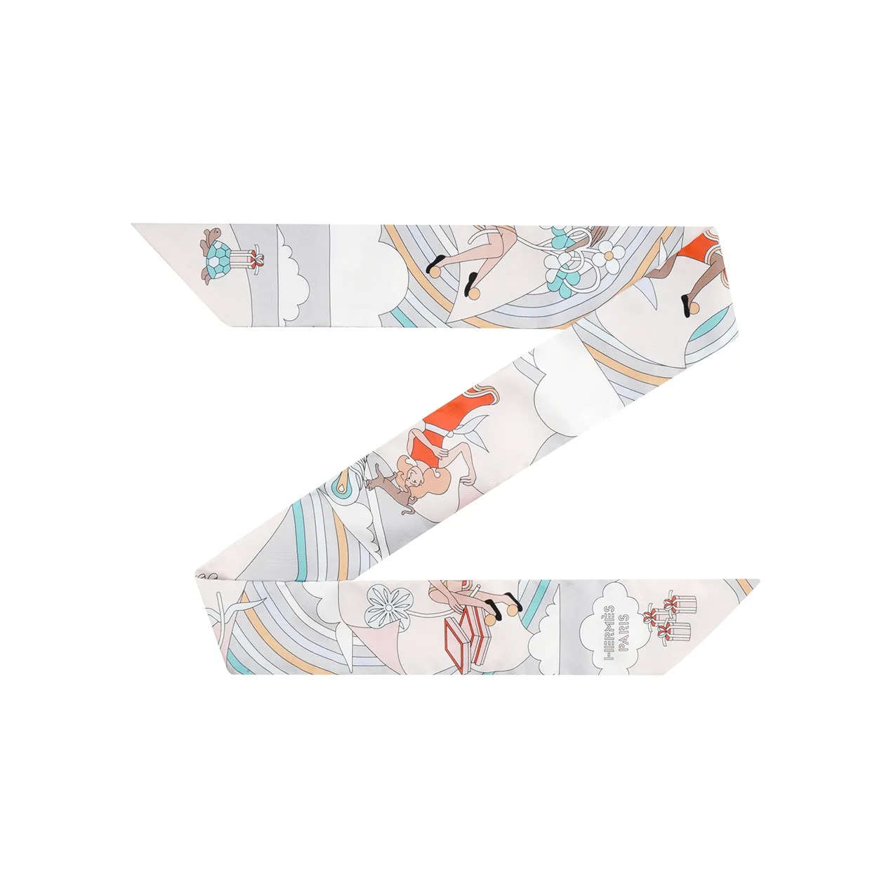 HERMES Шелковые шарфы Унисекс Разноцветные