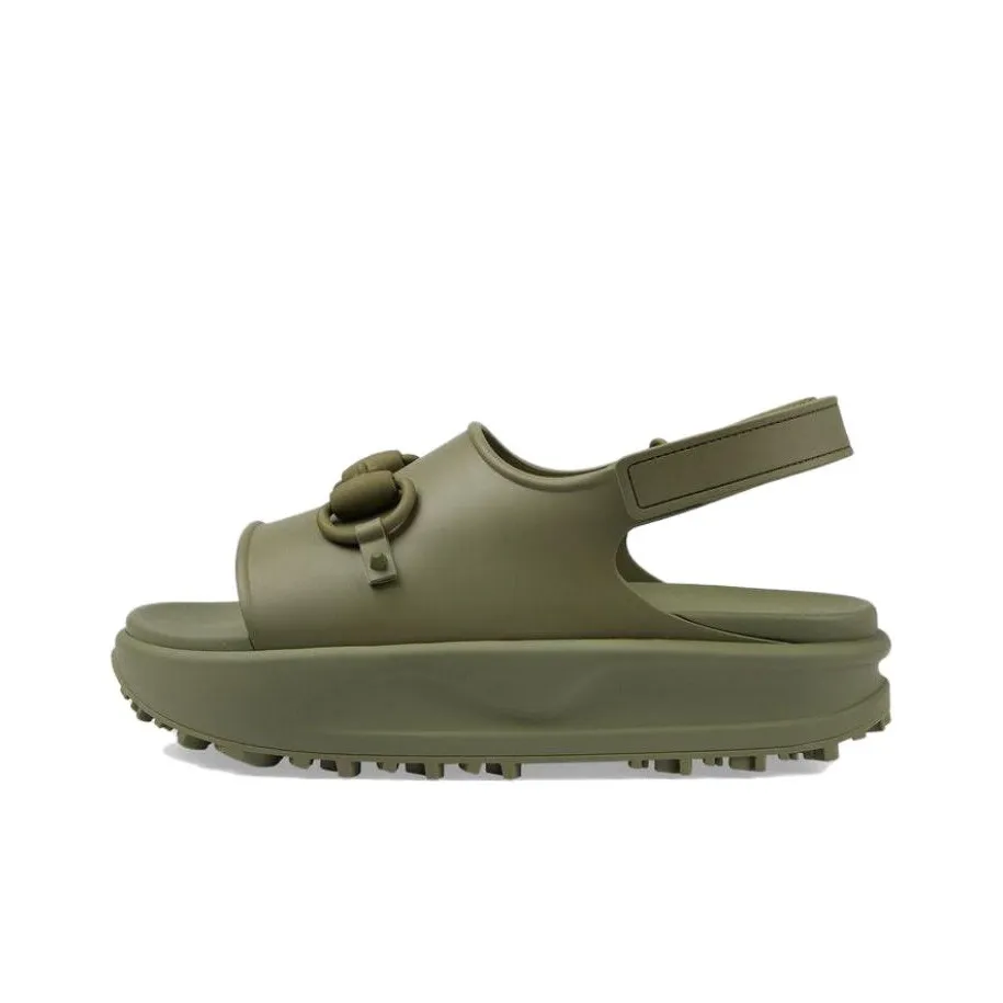 GUCCI Horsebit Flatform Sandal 'Green'