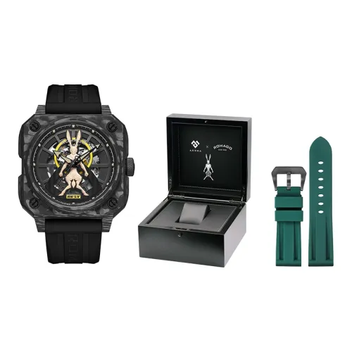ROMAGO Автоматический Механический Movement Unisex Light Rider Collection Часы 46,5 мм Черные