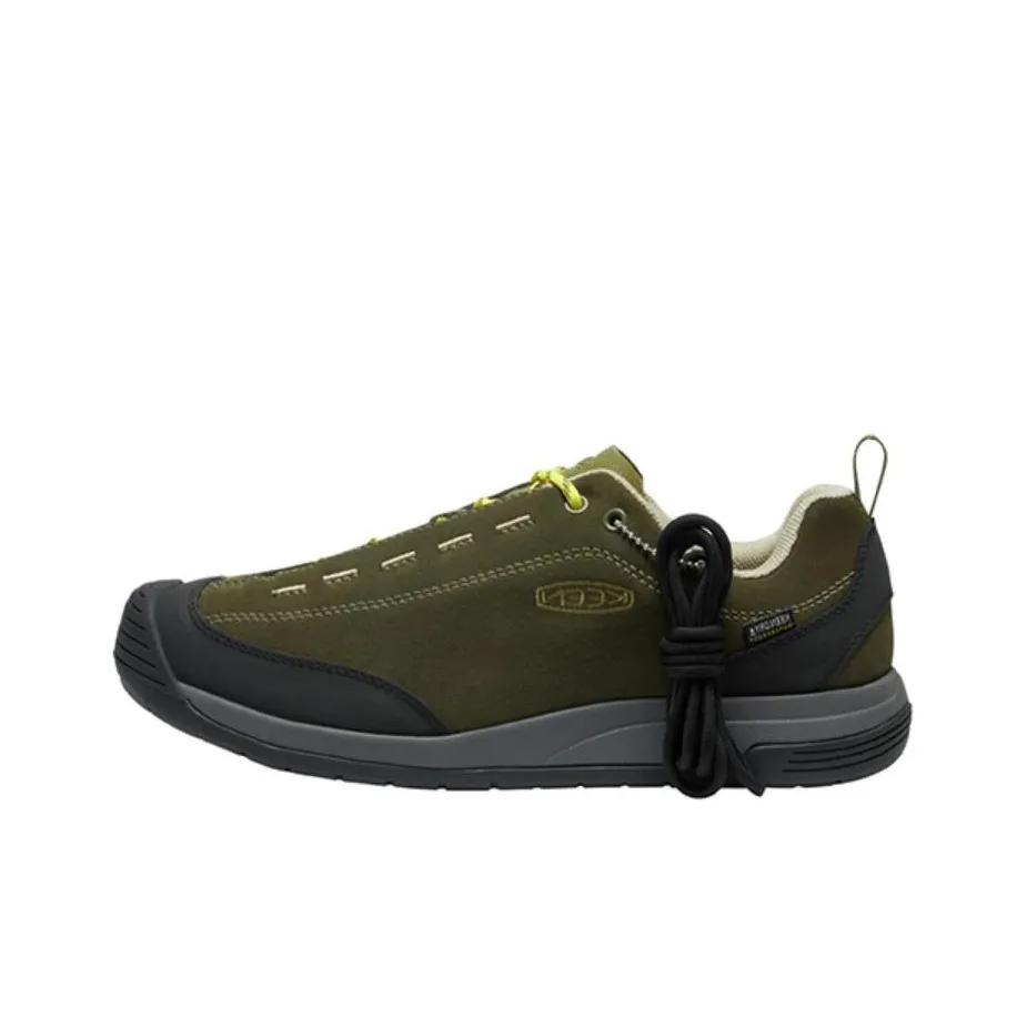 KEEN Jasper Wear resistant And Waterproof Low Top Running Shoes Men's Green