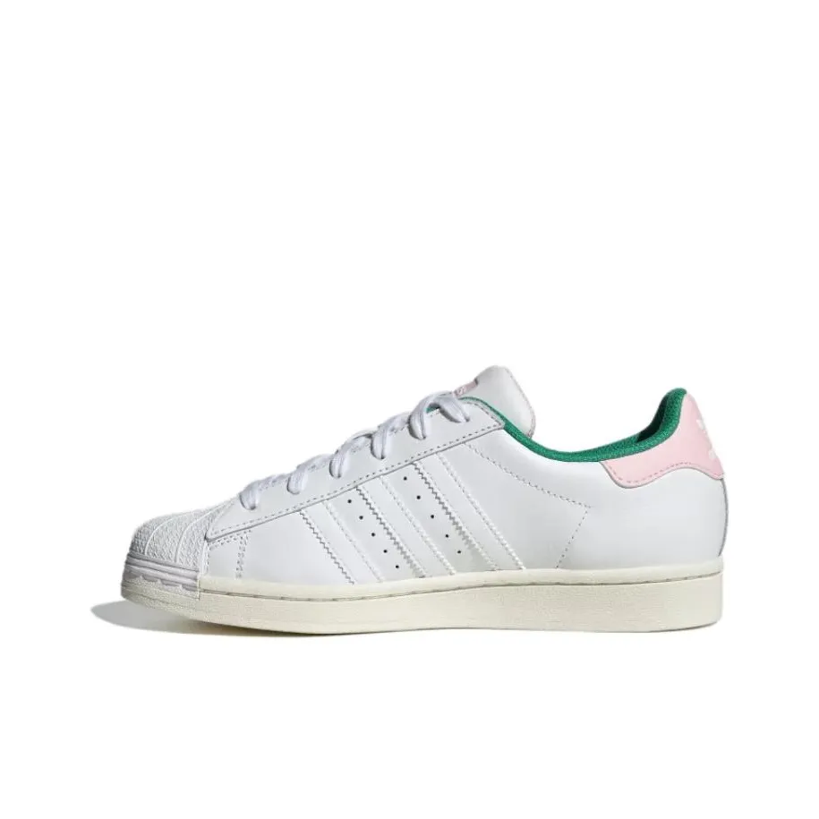 Adidas Superstar 'White Pink Green Chenille' Women's