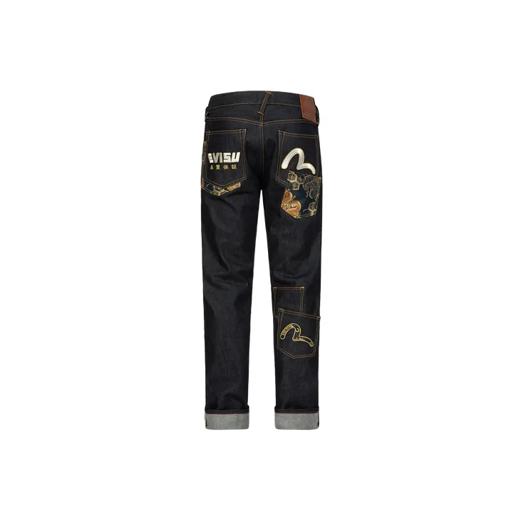 EVISU Jeans Men Denim Blue