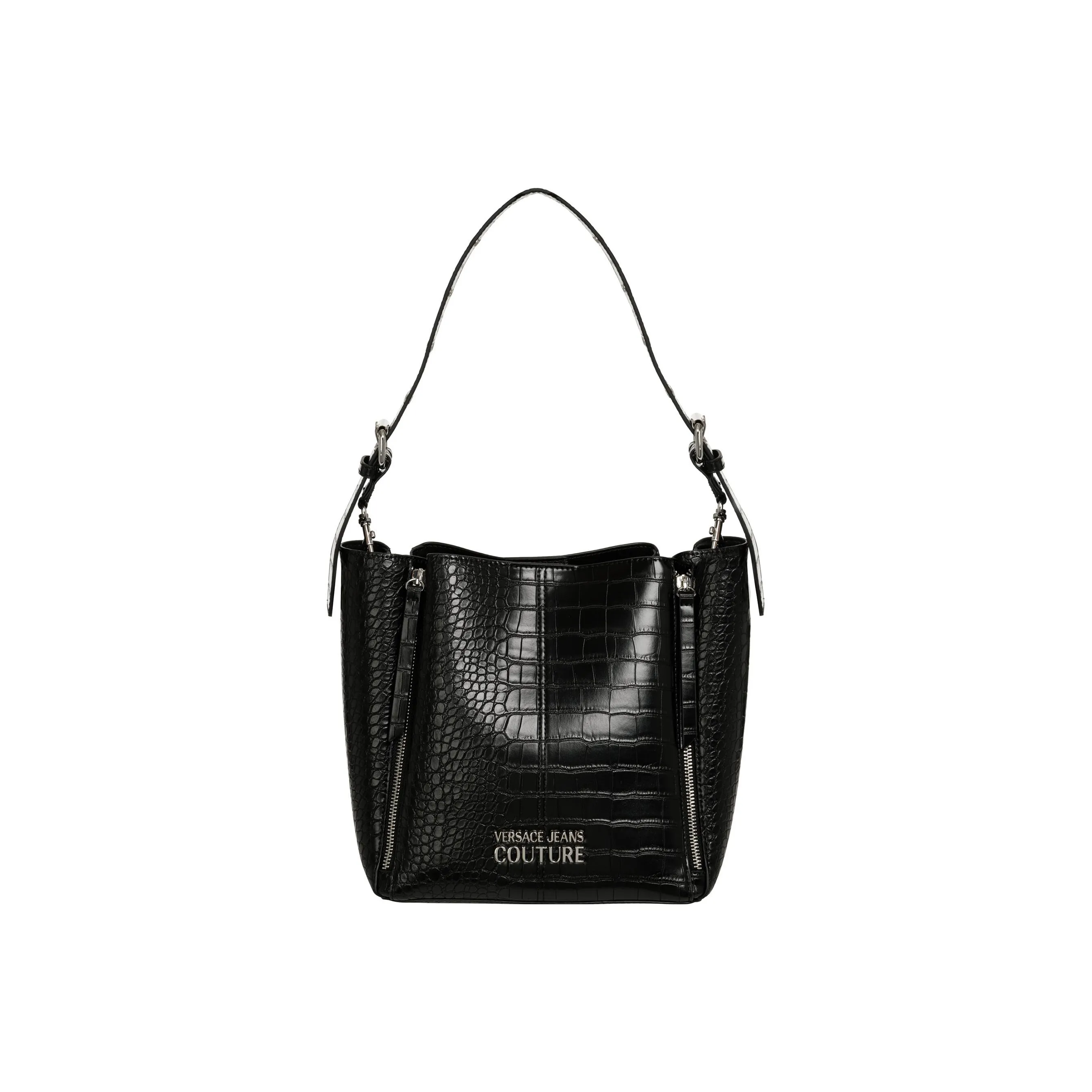 VERSACE JEANS COUTURE Polyester Crossbody One Shoulder Handbag Regular Women's Black