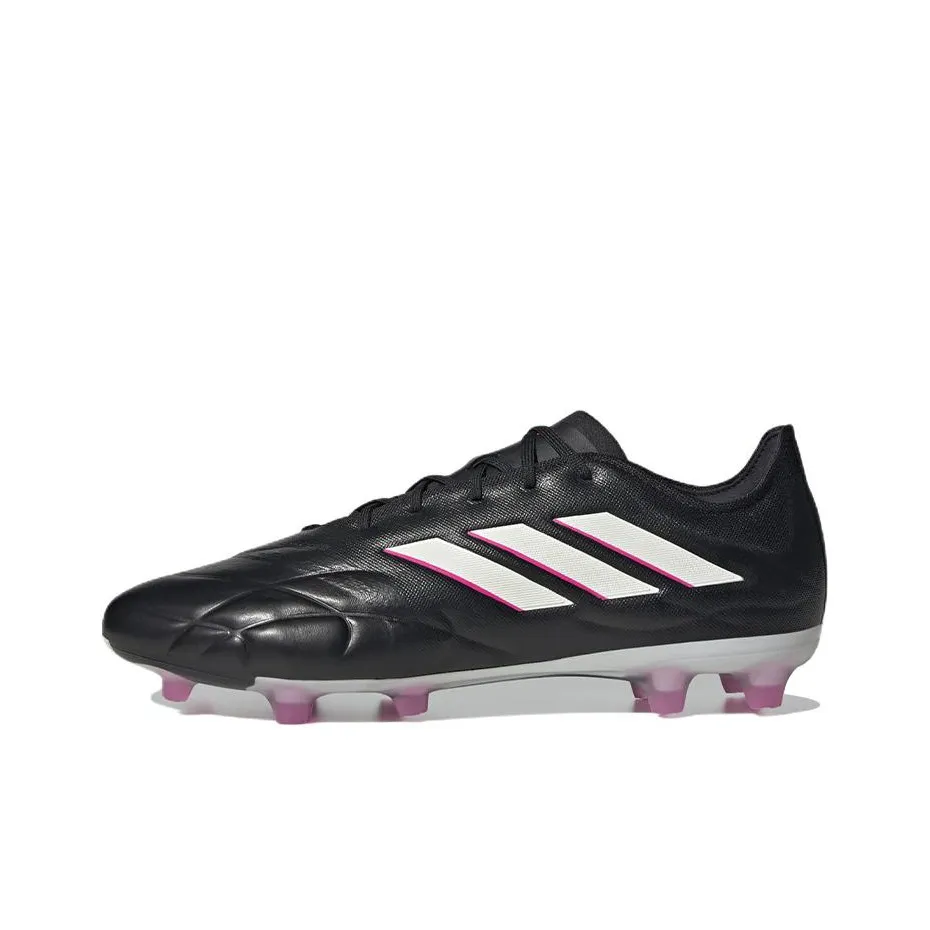 Adidas Copa Pure.1 FG Твердый грунт Природная трава Противоскользящие Устойчивые к истиранию Футбольные бутсы Мужские Черный Белый Розовый