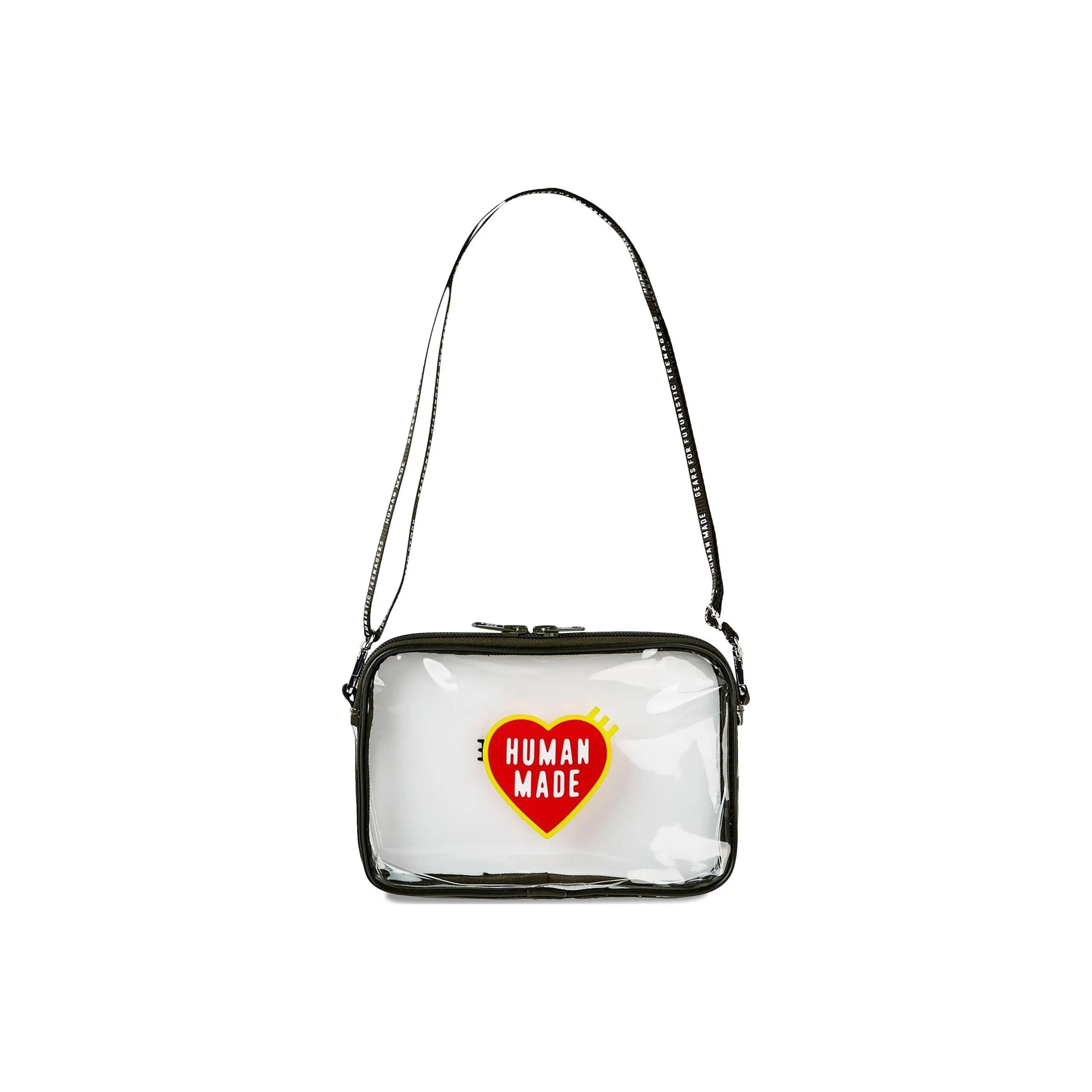 Human Made ПВХ Сумка через плечо Средняя Унисекс Прозрачный Черный