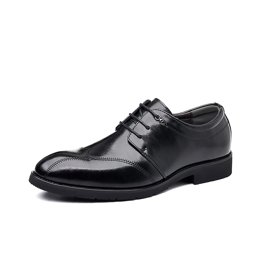 VANSSI Dress Shoes Men's Low Top Black/Brown