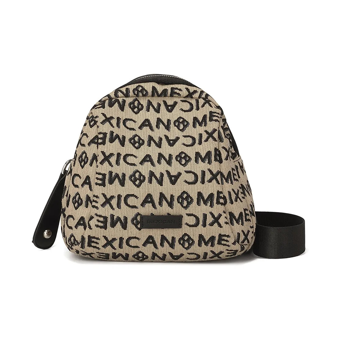 MEXICAN Ткань Сумка через плечо Стандартная Женская Черная