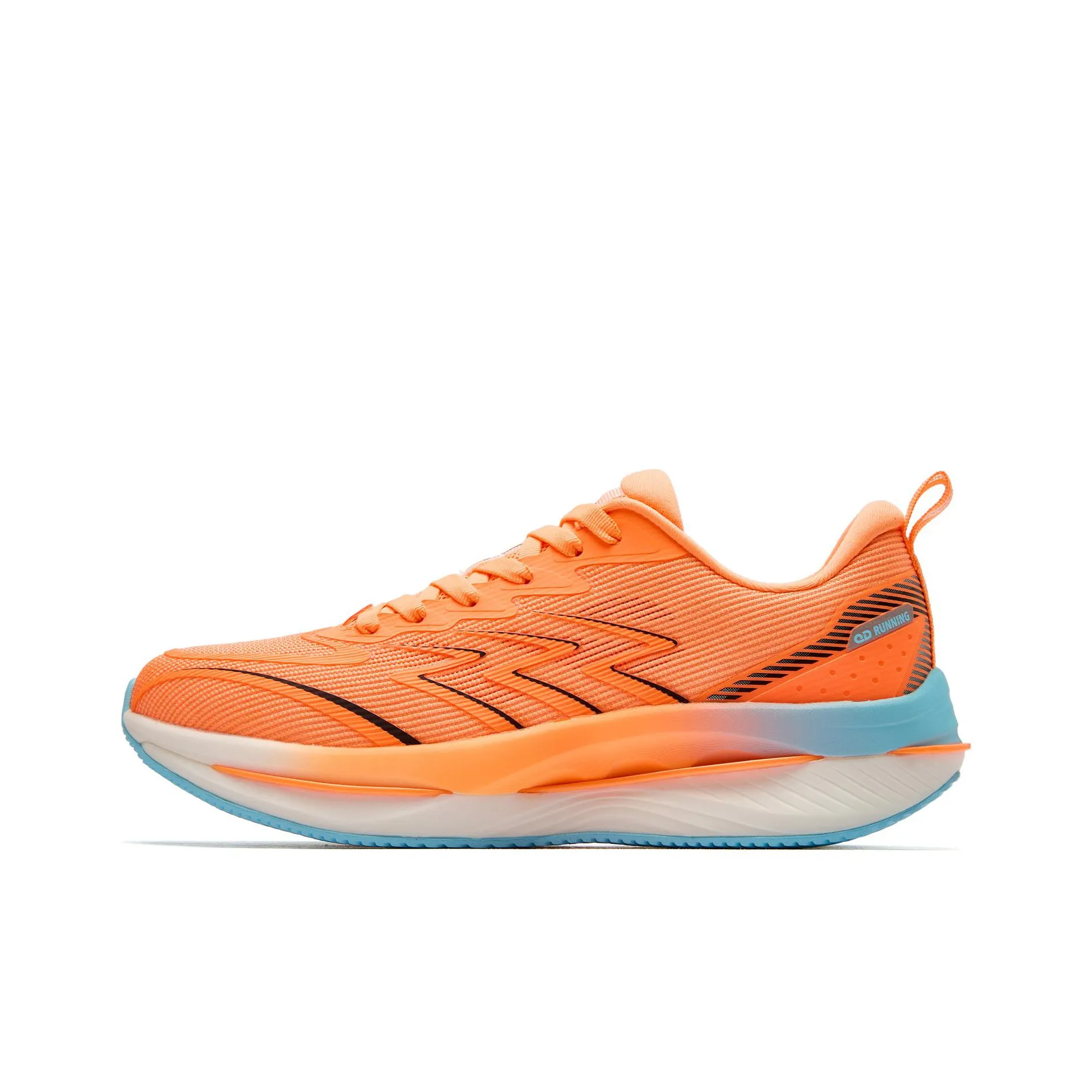 QIAODAN Fearless 1.0 Abrasion Resistant Support Balance Rebound Low Top Running Shoes Men's Orange