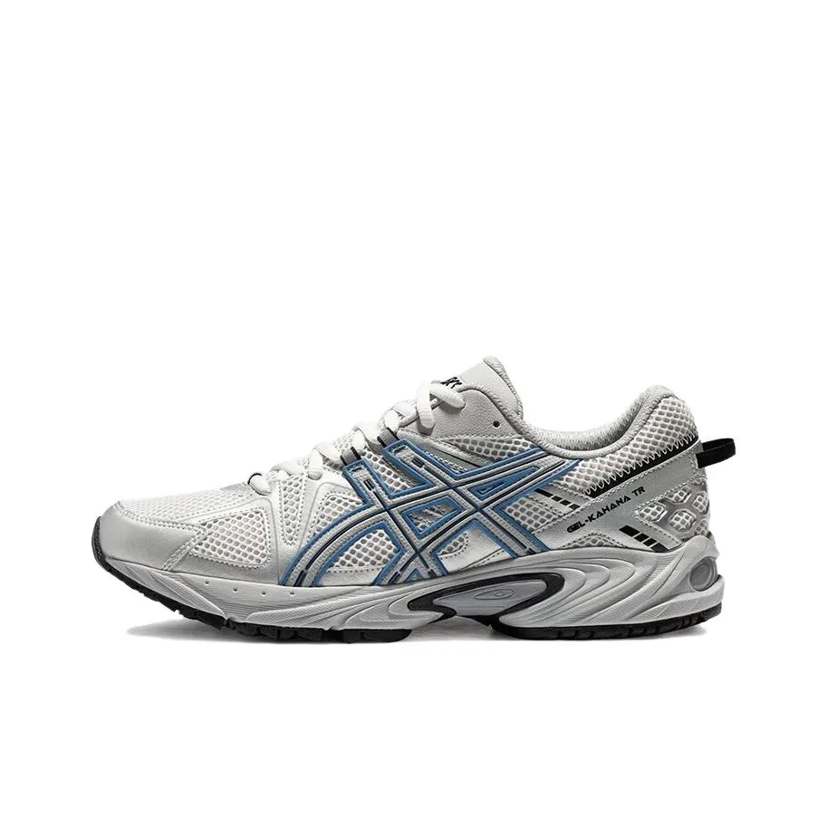 Asics Gel Kahana TR Low Топ Беговые кроссовки Мужские Серый Белый Синий