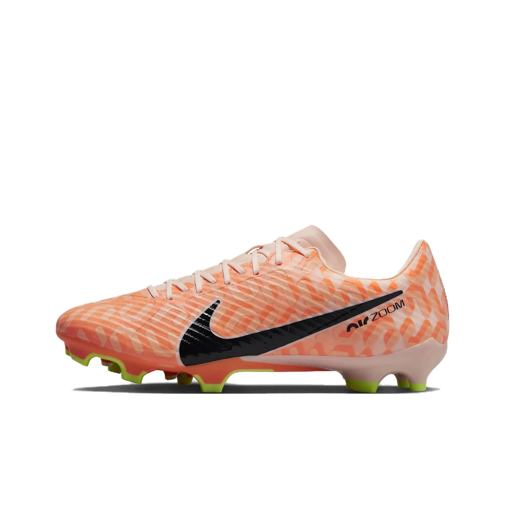 Nike Zoom Vapor 15 Academy FG Твердое покрытие Искусственный шип Универсальные футбольные бутсы для твердого покрытия устойчивые к абразиву унисекс апельсин