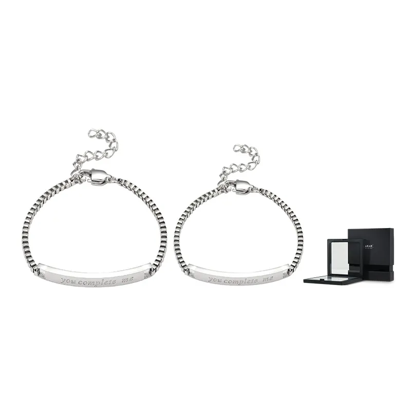 AKAK Браслеты из титановой стали Унисекс