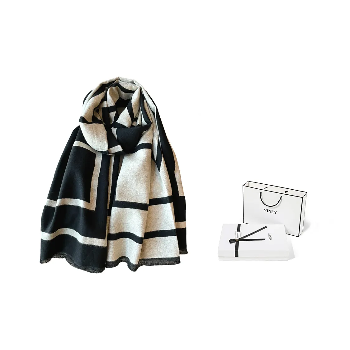 VINEY Полиэфирный трикотаж Шарфы Женские