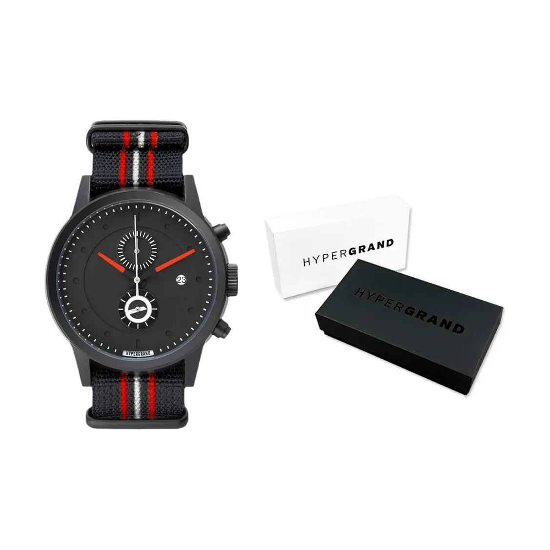 HYPERGRAND Кварцевый механизм Мужские часы 41mm*15mm*11mm Черный