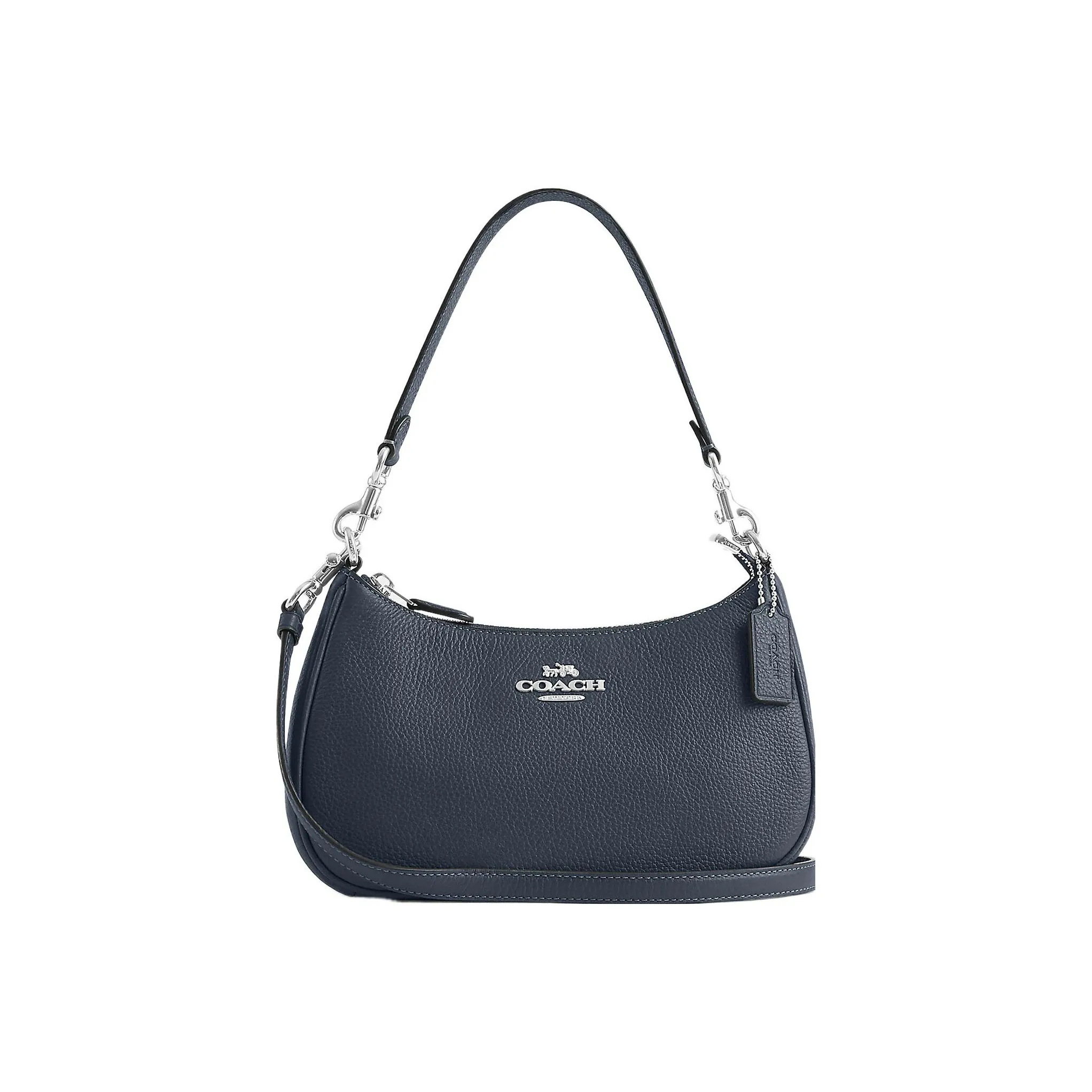 COACH Teri Кожа Плечо Сумка Сумка Сумка через плечо Женская Циановая