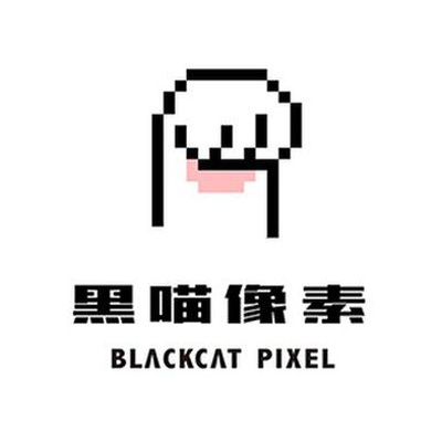 Black cat Pixel