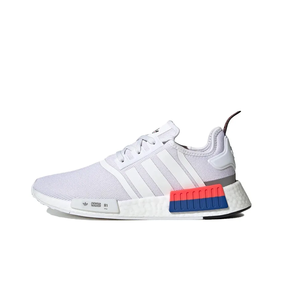 Adidas Originals NMD_R1 Slip Resistant Abrasion Resistant Низкий Топ Casual Мужской Белый Красный Синий