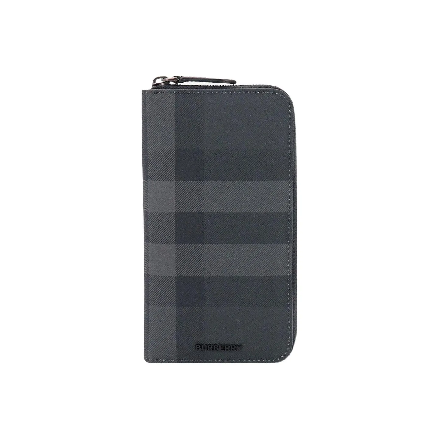 Burberry Grained Zip around Wallet