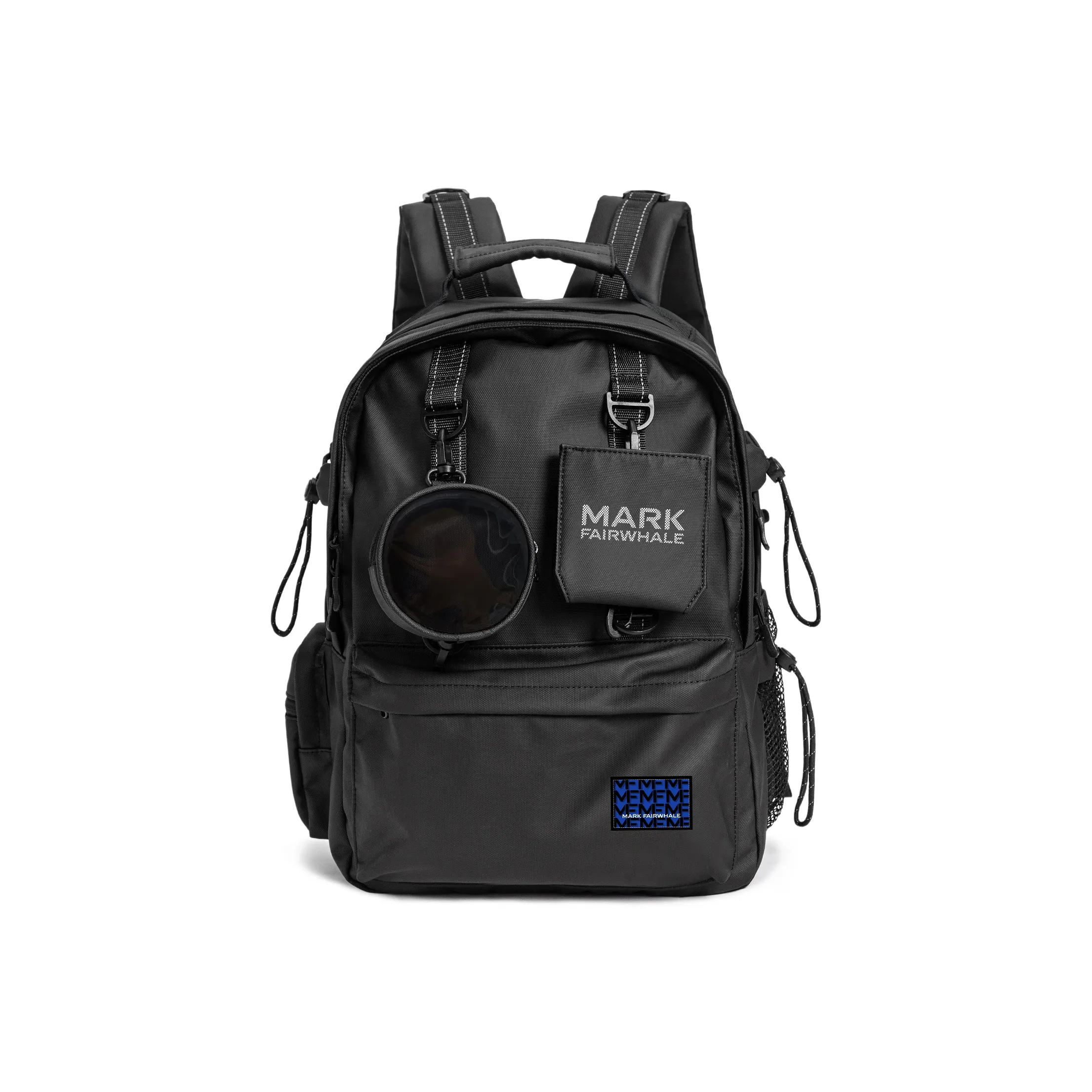 FAIRWHALE ПУ (полиуретан) Рюкзак Большой Унисекс Черный Белый