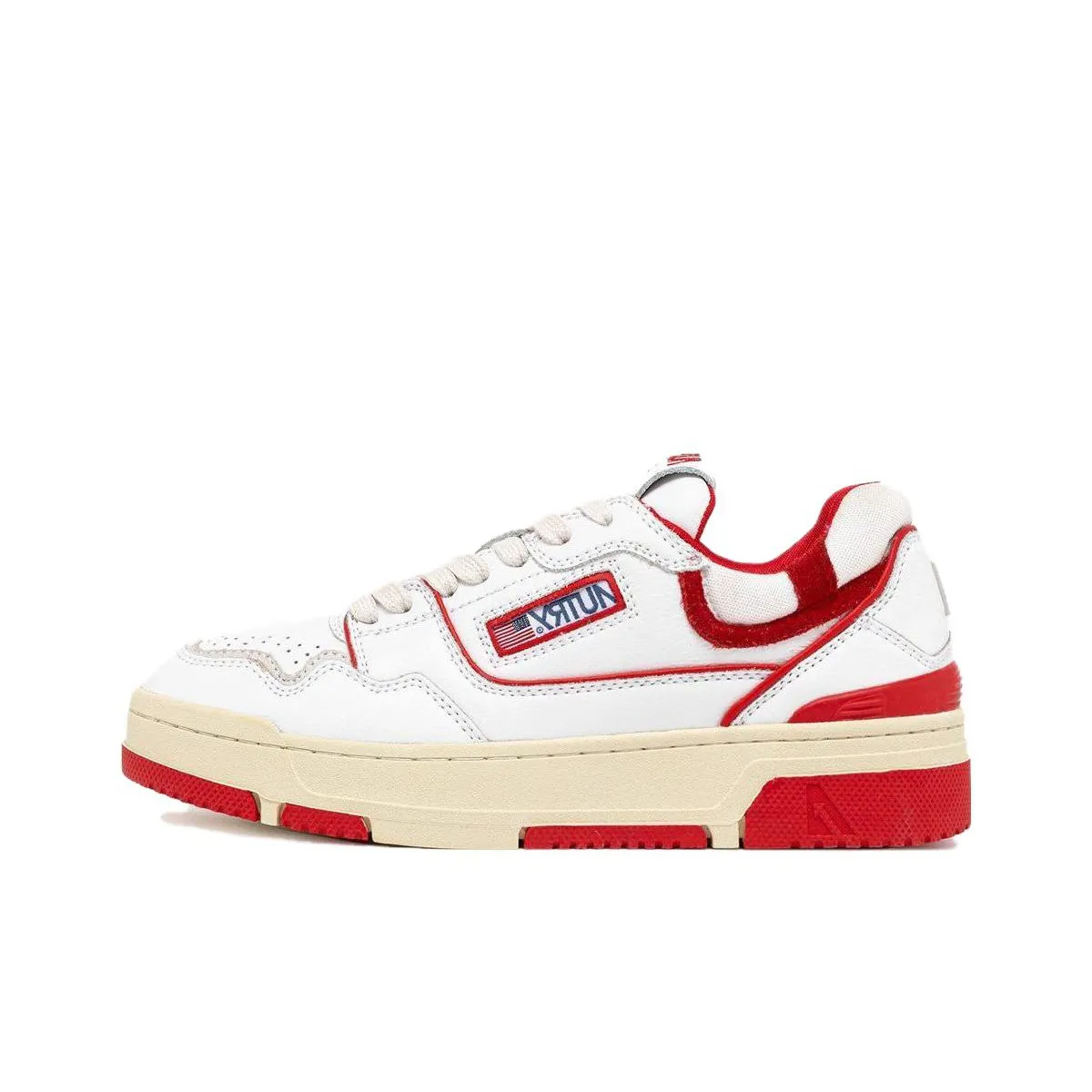 AUTRY Clc Leather Sneakers 'White Red' Women's