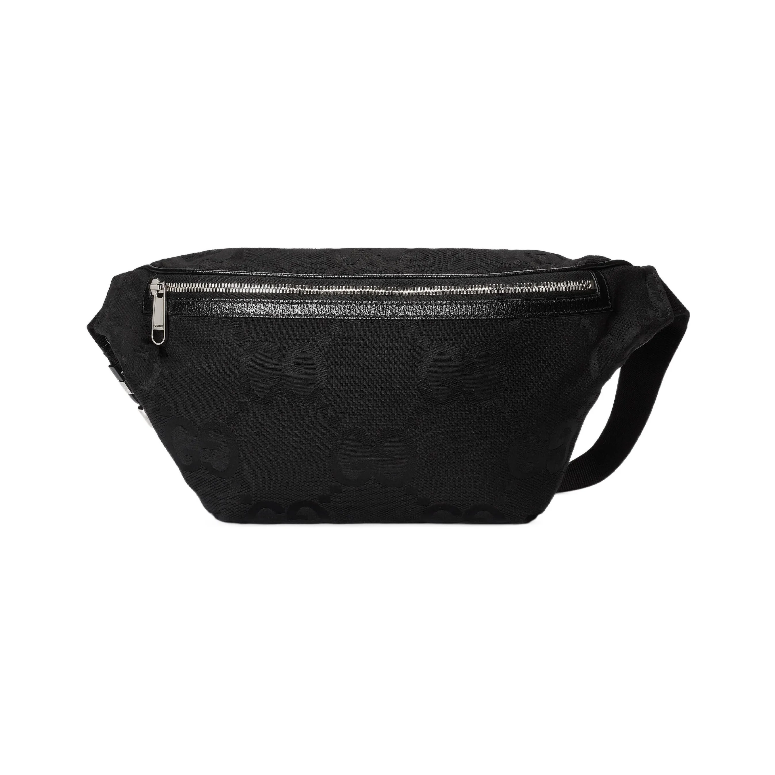GUCCI Canvas With Leather Canvas Bag, Shoulder Bag, Crossbody Bag, Fanny Pack Tubas Men's Black