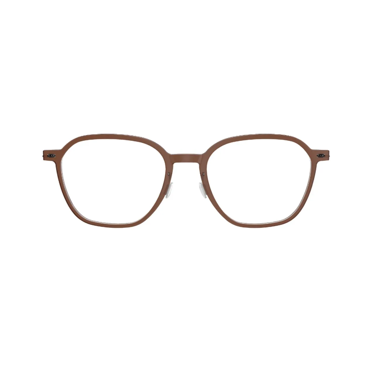 LINDBERG Plate Frame Titanium Irregular Shape Eyeglass Frames Unisex Black