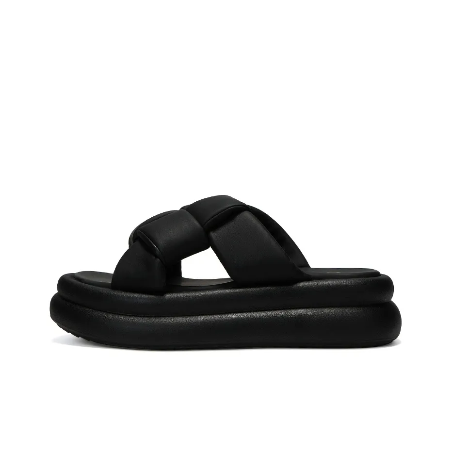 OMS Slide Slippers Women's Black/White