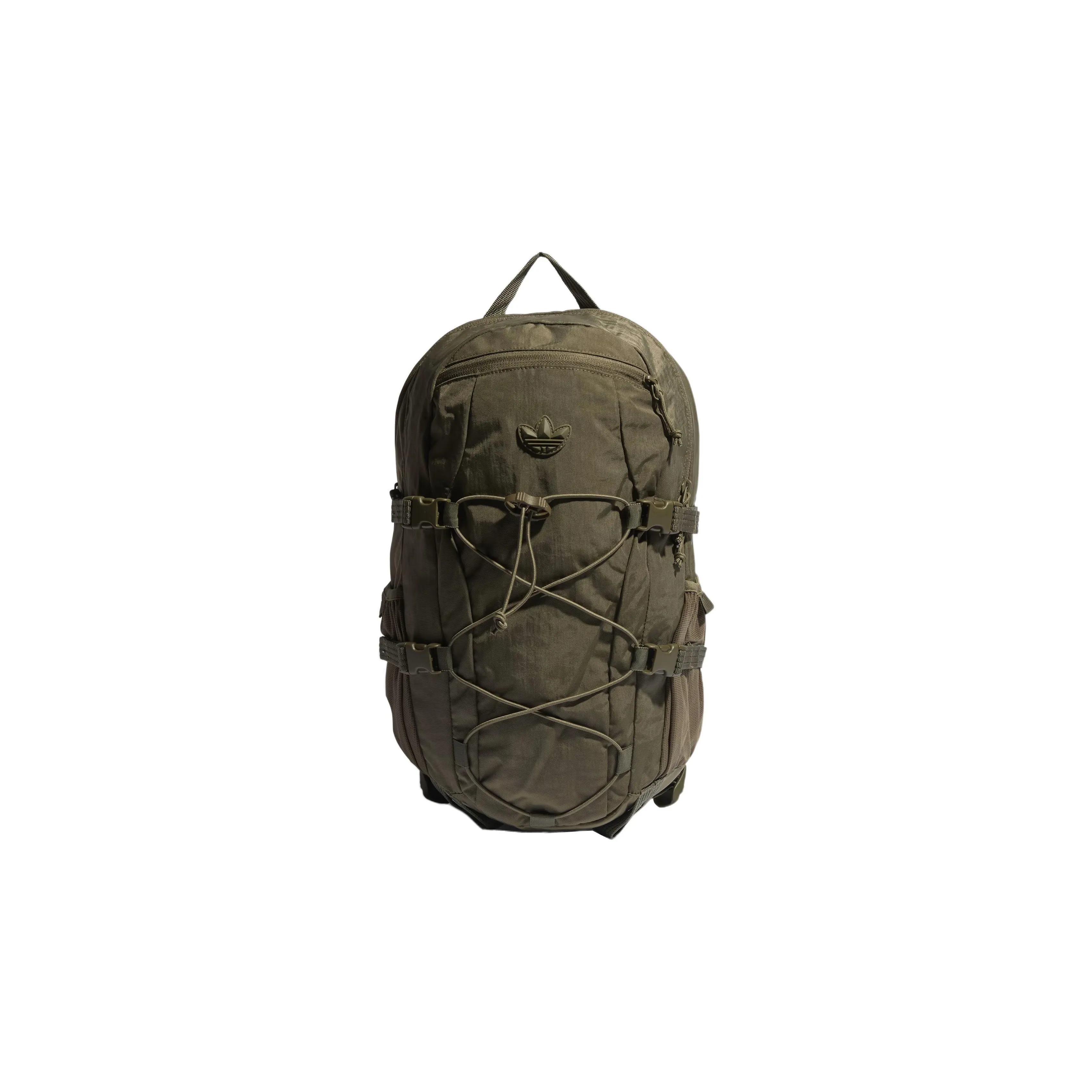 Adidas Originals Recycled Nylon Plain Weave Backpack Regular Unisex Olive