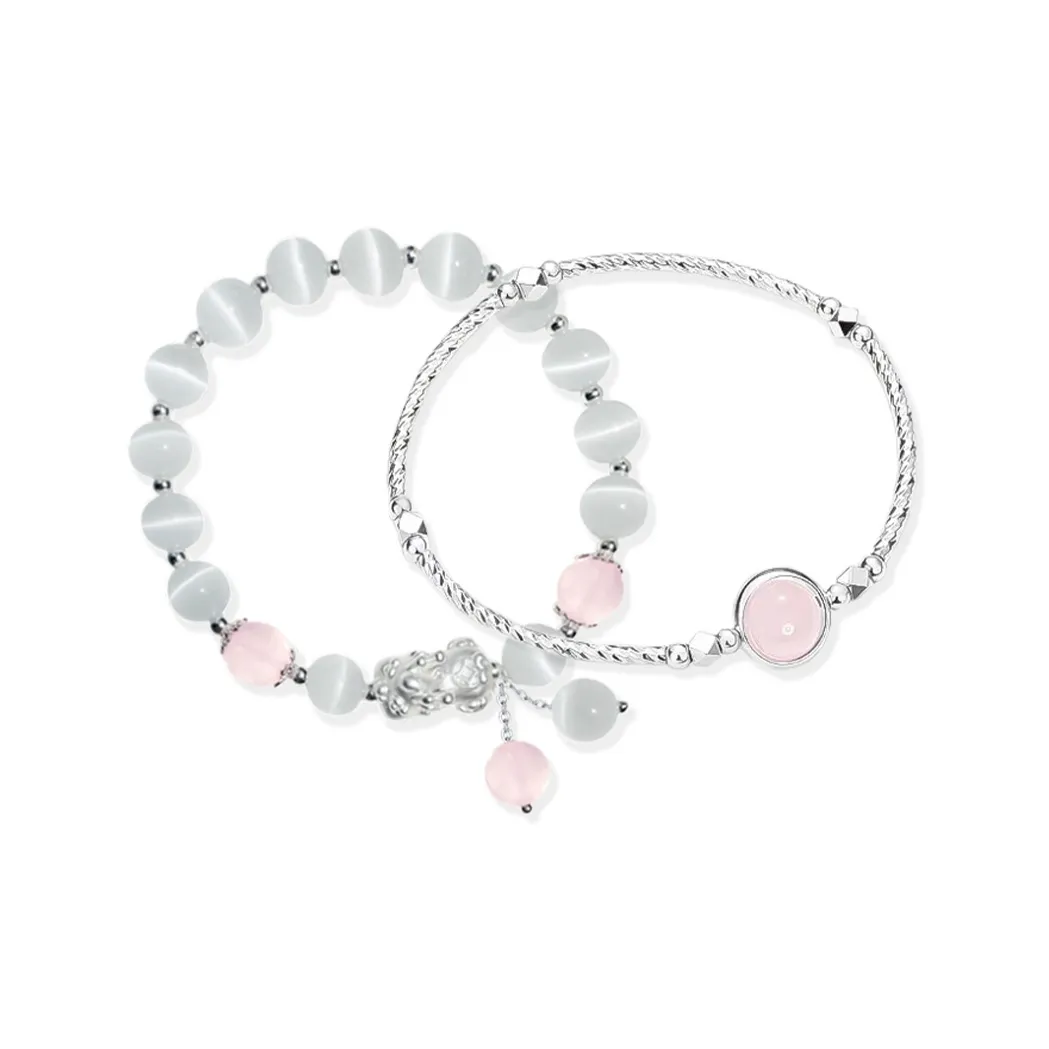 MISS TOOYA Pink Crystal Bracelets Women's