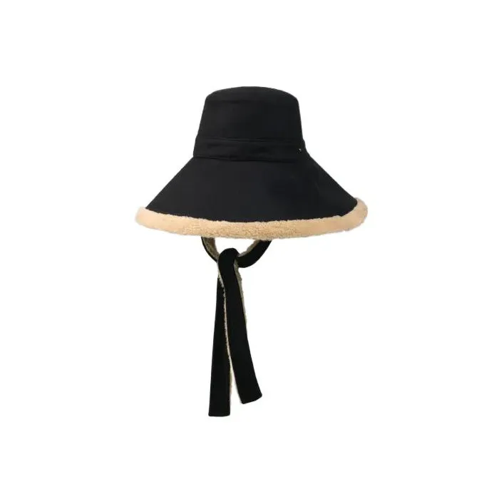 GUCCI Wool And Eco Fur Wide Brim Hat