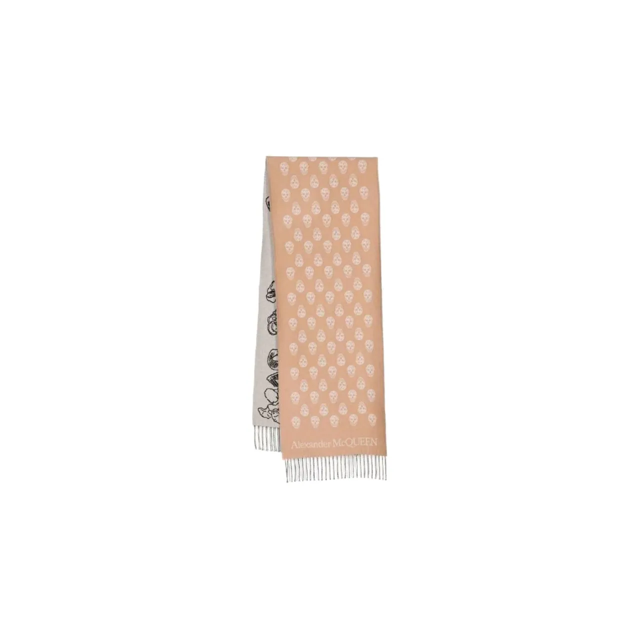 Alexander McQueen Knit Scarves Women's Light Brown