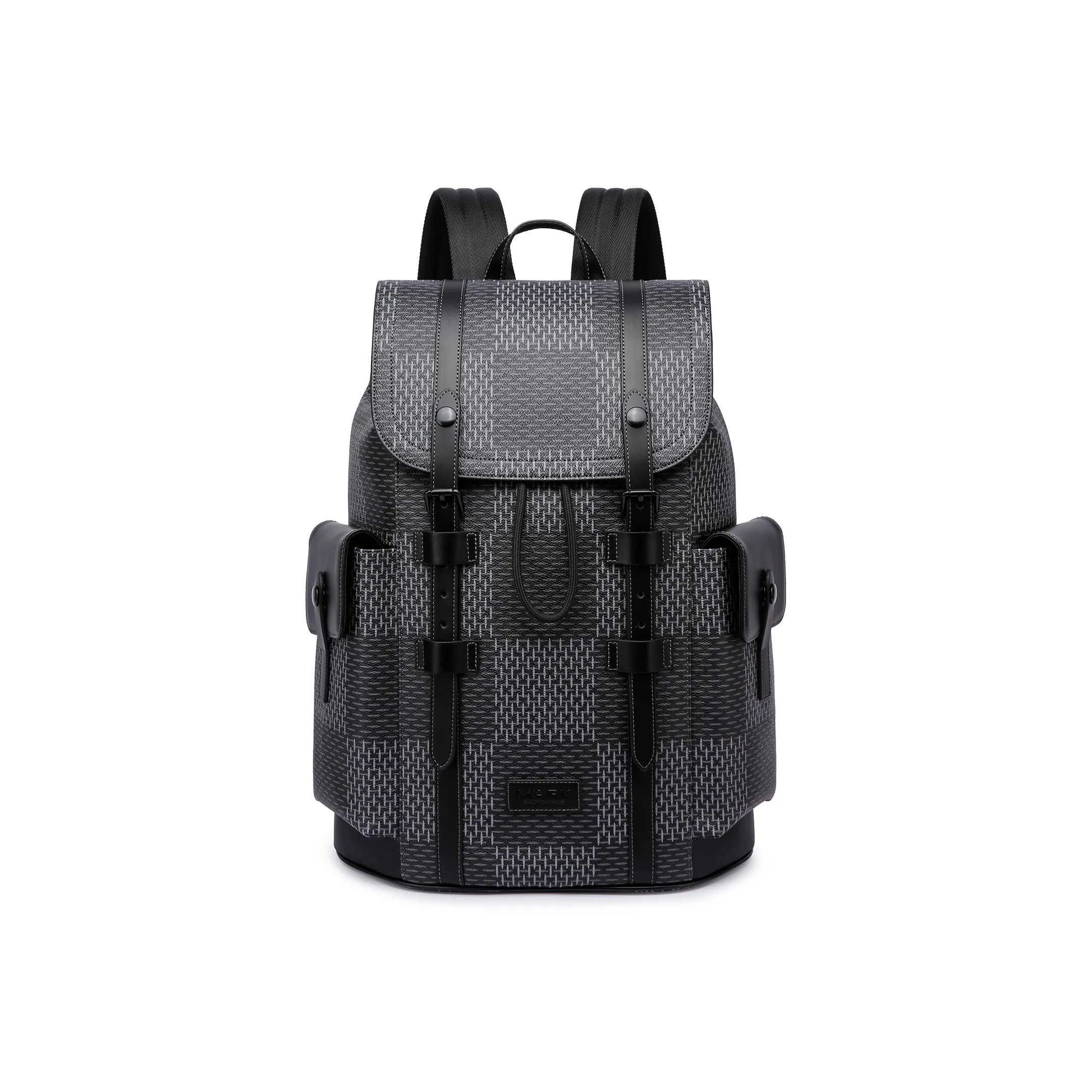 FAIRWHALE PVC Laptop Backpack Medium Size Men's Lead Gray