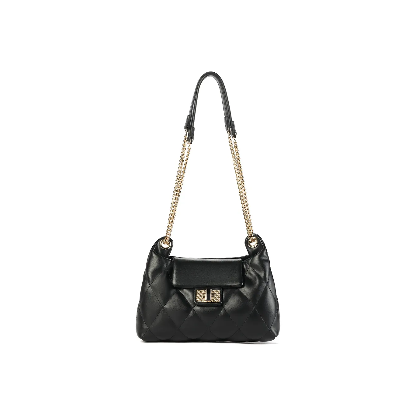 MEXICAN Polyurethane Diamond Pattern Crossbody Bag Regular Women's Black Beige White