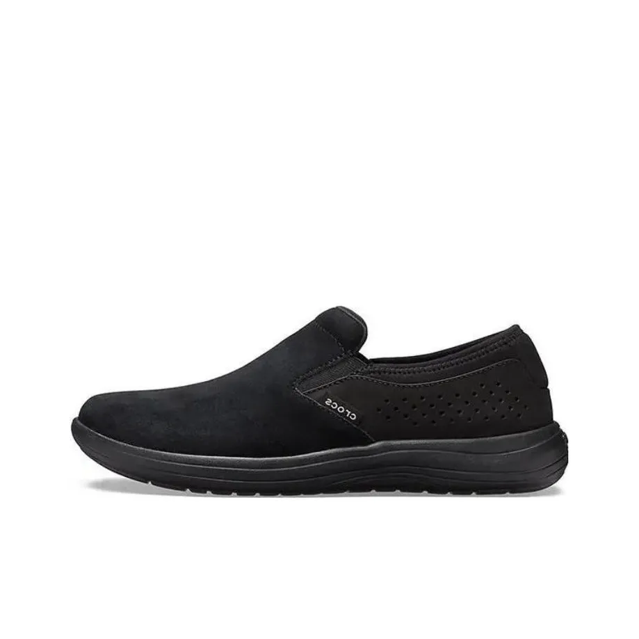 Crocs Reviva Suede Slip on 'Black'