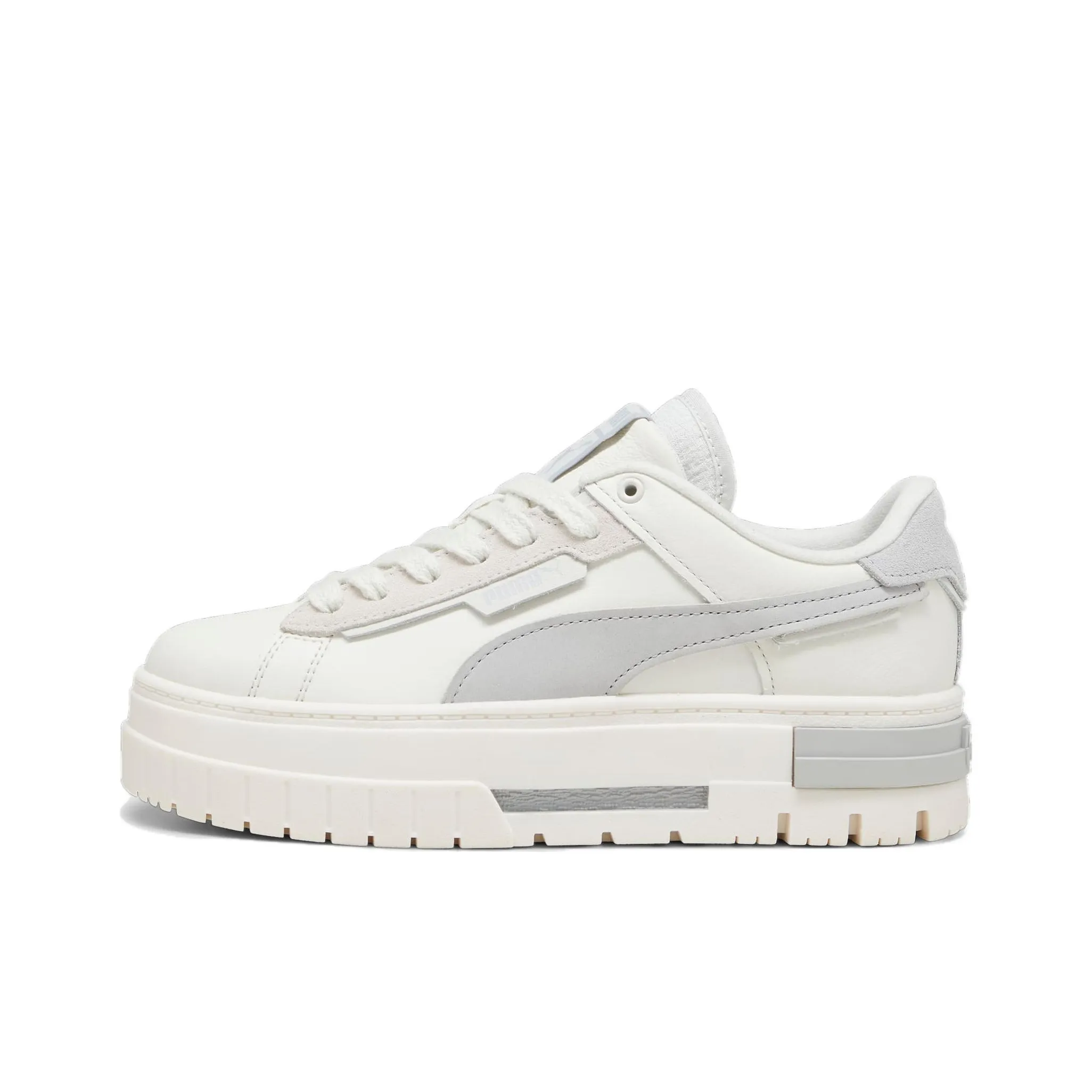 PUMA Mayze Crashed Self Love Low Top Skateboard Shoes Women's Steady Gray