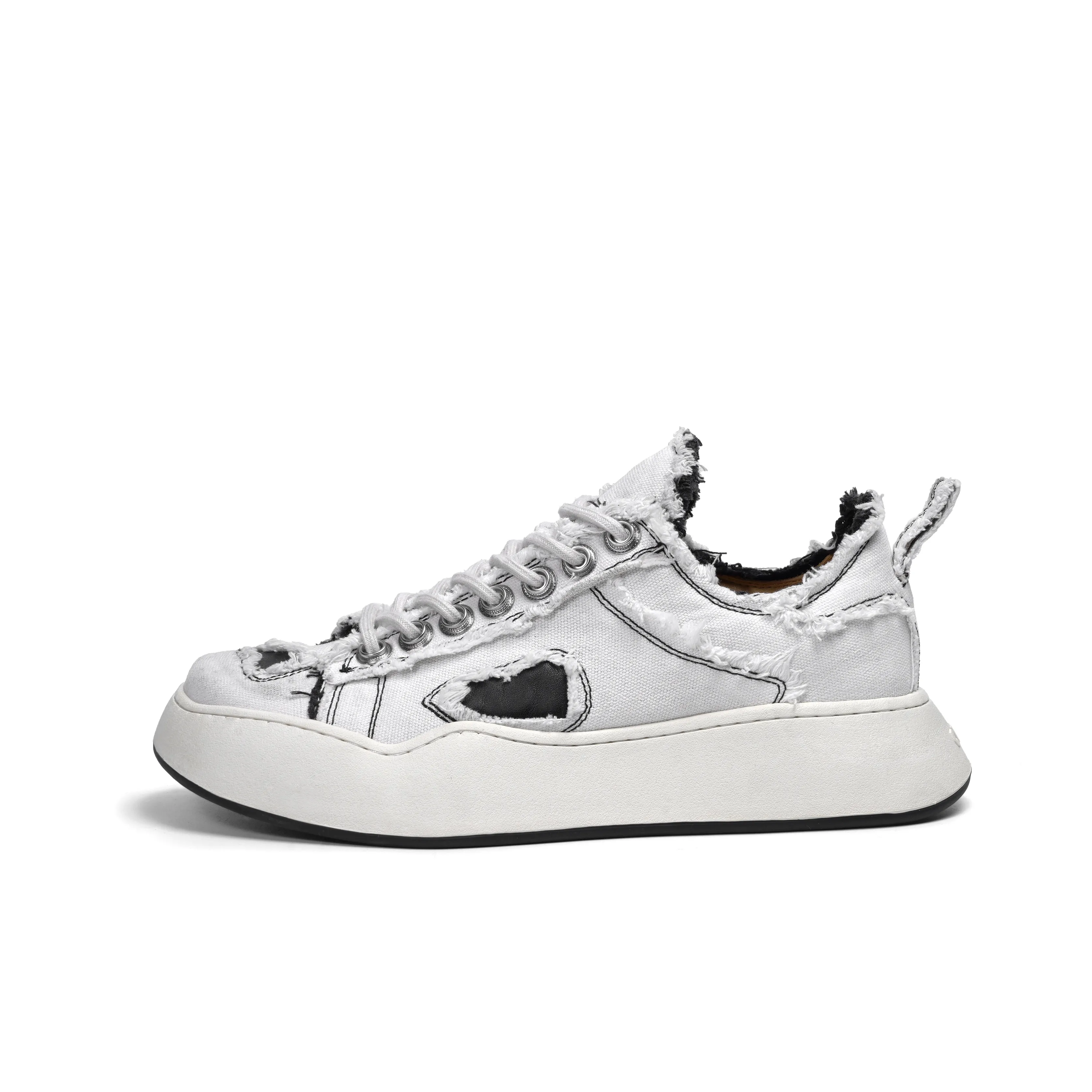 CROOKED CARD Юбка Устойчивая к истиранию Низкий Топ Скейтборд Кроссовки Унисекс Белый